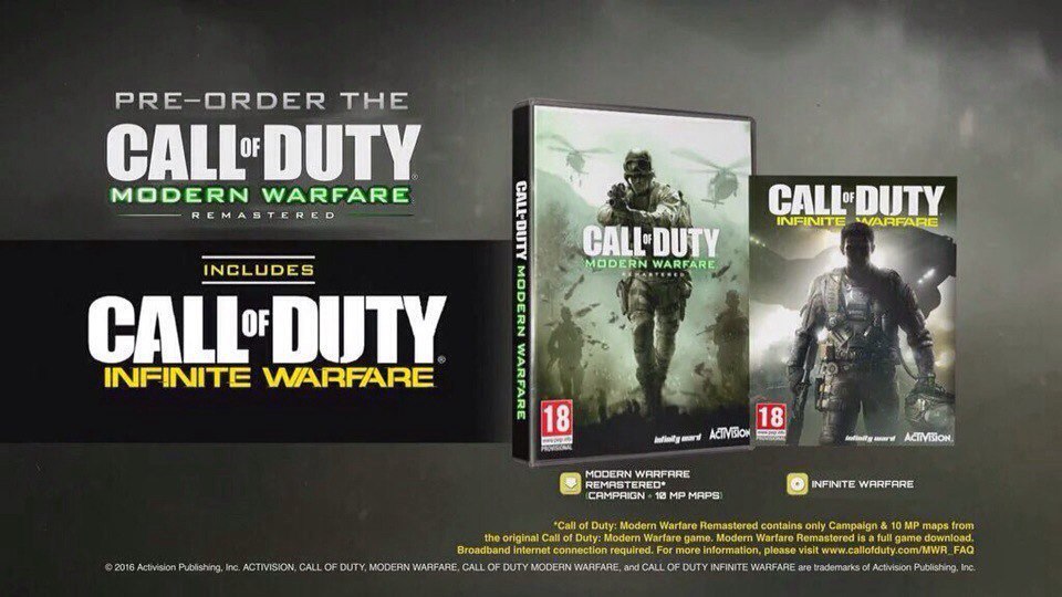 Обновленное издание Call of Duty 4: Modern Warfare нельзя купить отдельно