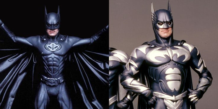 Все логотипы и костюмы Бэтмена в фильмах DC