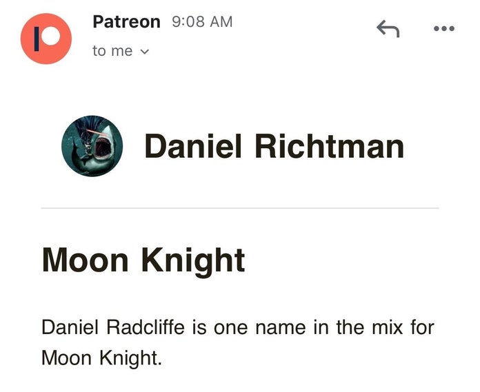 Дэниел Рэдклифф исполнит роль Лунного рыцаря в MCU