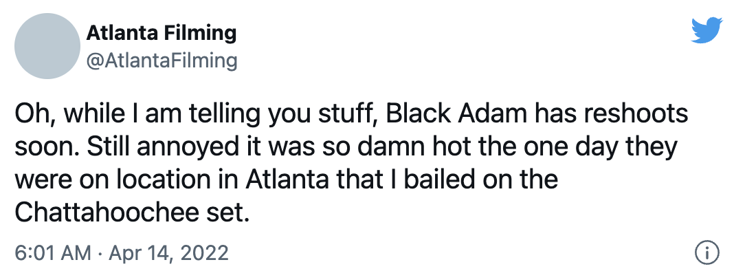 Дуэйн Джонсон отправился на пересъемки фильма «Черный Адам»