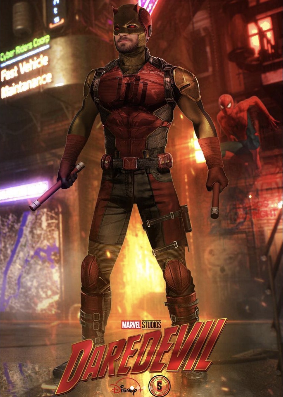 Новый костюм Сорвиголовы в киновселенной Marvel показан на изображении художника