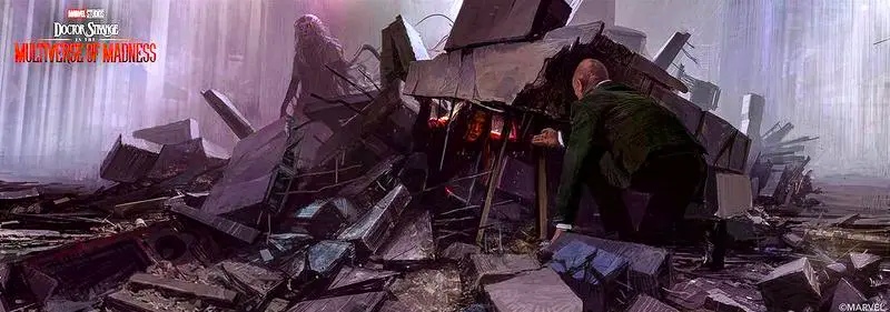 Жуткая Алая ведьма на концепте «Доктора Стрэнджа 2: В мультивселенной безумия»