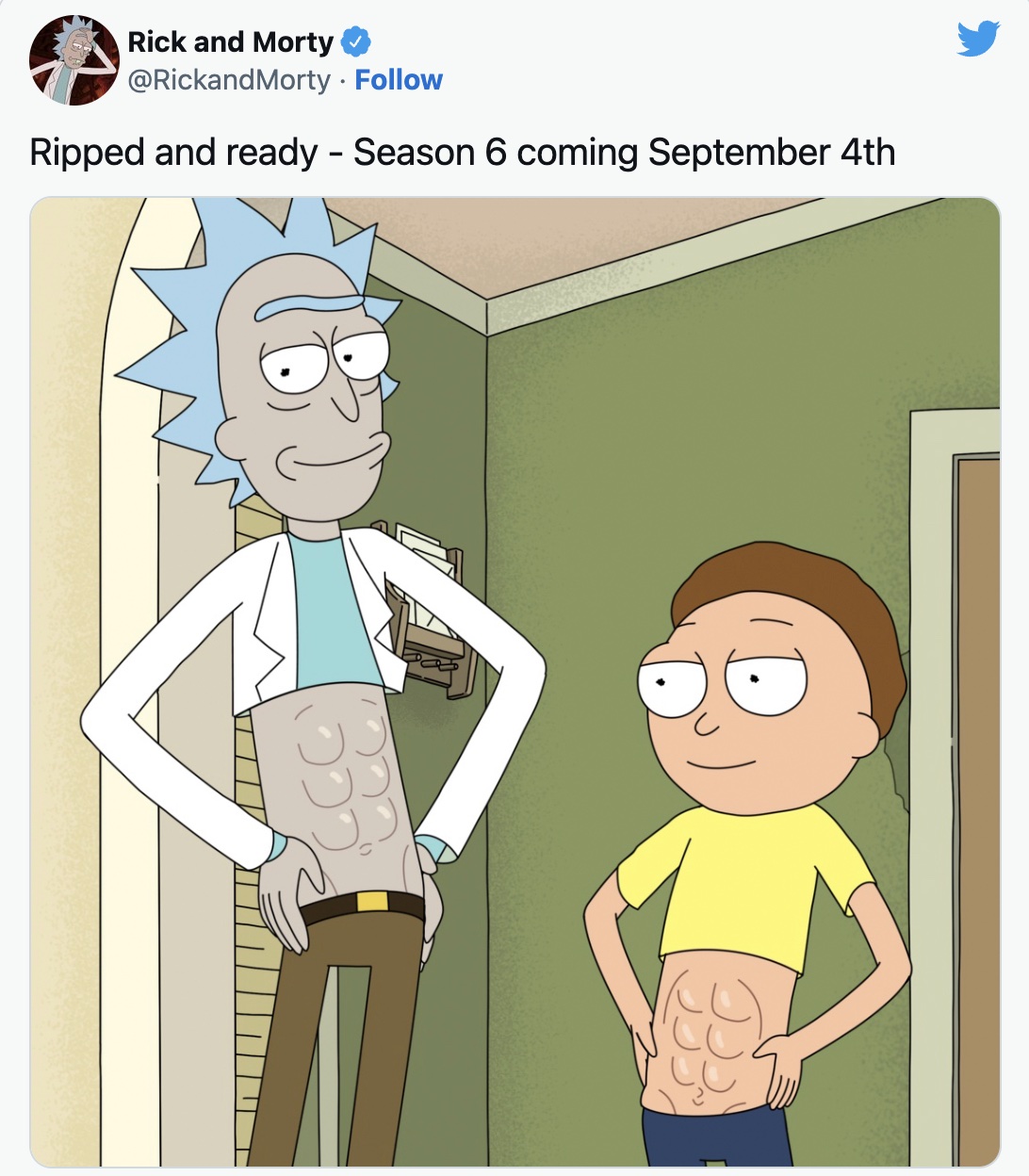 6 сезон сериала «Рик и Морти» выйдет в сентябре