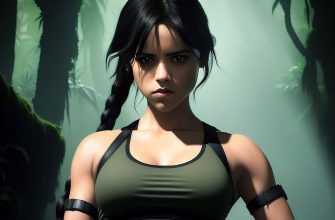 Дженна Ортега показана в роли Лары Крофт из Tomb Raider
