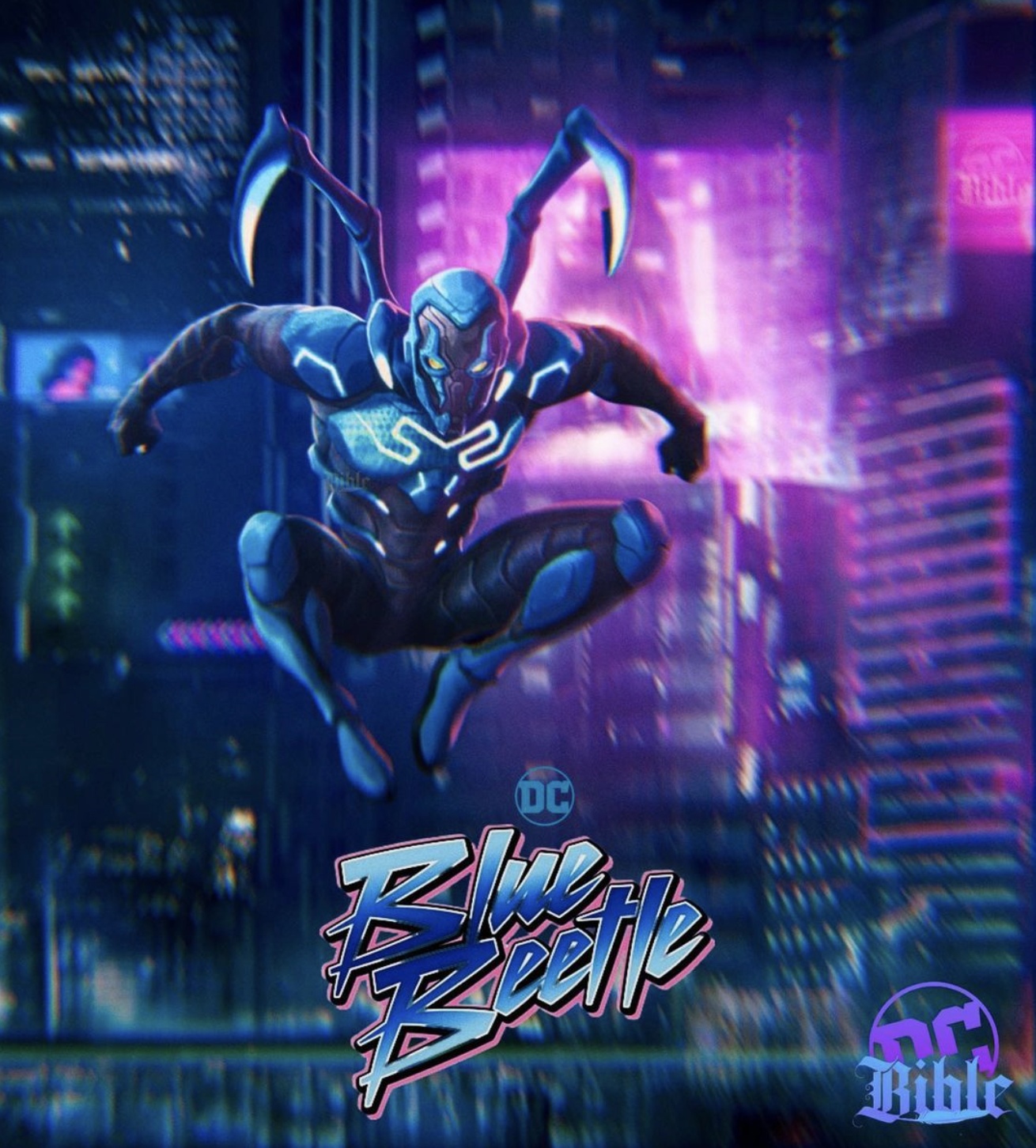 Новые постеры фильма «Синий жук» показали лучший взгляд на костюм героя DC