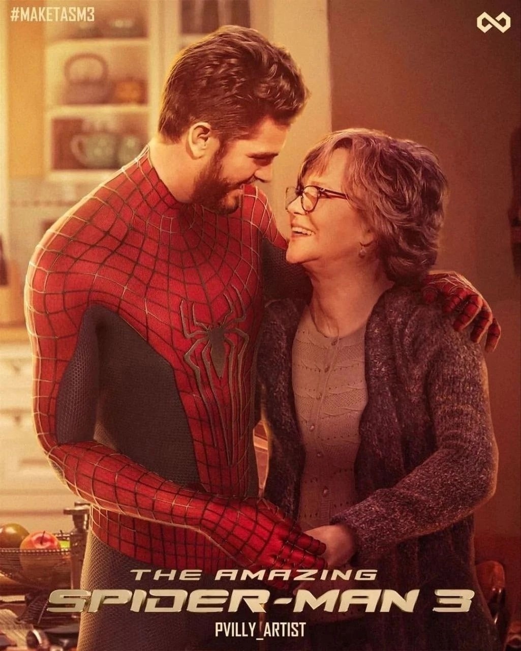 Эмоциональный постер фильма «Новый Человек-паук 3» с Эндрю Гарфилдом и Салли Филд
