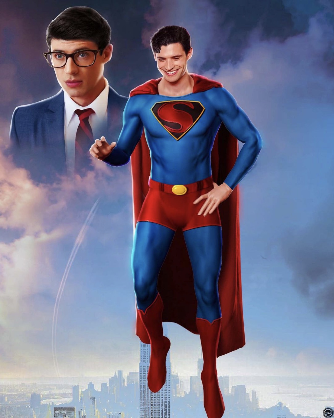 Дэвид Коренсвет показан в роли Супермена в перезагрузке вселеной DC