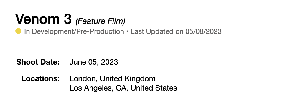 Раскрыто, когда начнутся съемки фильма «Веном 3» - конец для Тома Харди
