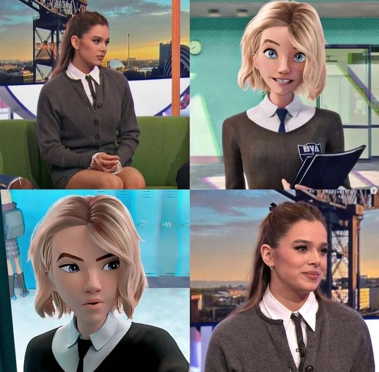 Хейли Стайнфелд показала косплей на Гвен Стейси и хочет сыграть ее в фильме «Человек-паук» Хейли Стайнфелд показала косплей на Гвен Стейси и хочет сыграть ее в фильме «Человек-паук»