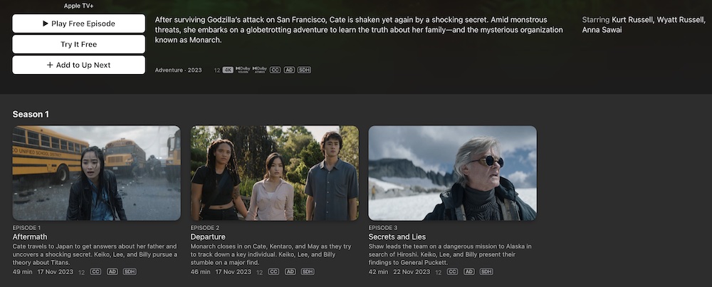 Годзилла добрался до вашего дома. Сериал «Монарх: Наследие монстров» можно посмотреть онлайн Годзилла добрался до вашего дома. Сериал «Монарх: Наследие монстров» можно посмотреть онлайн