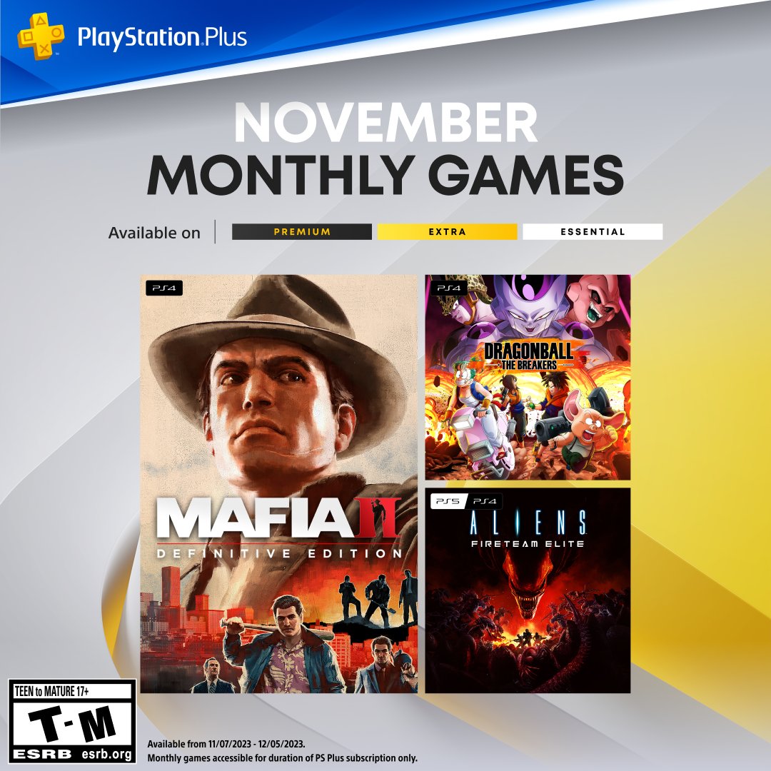 Мафия и Чужой: Все бесплатные игры PS Plus за ноябрь 2023