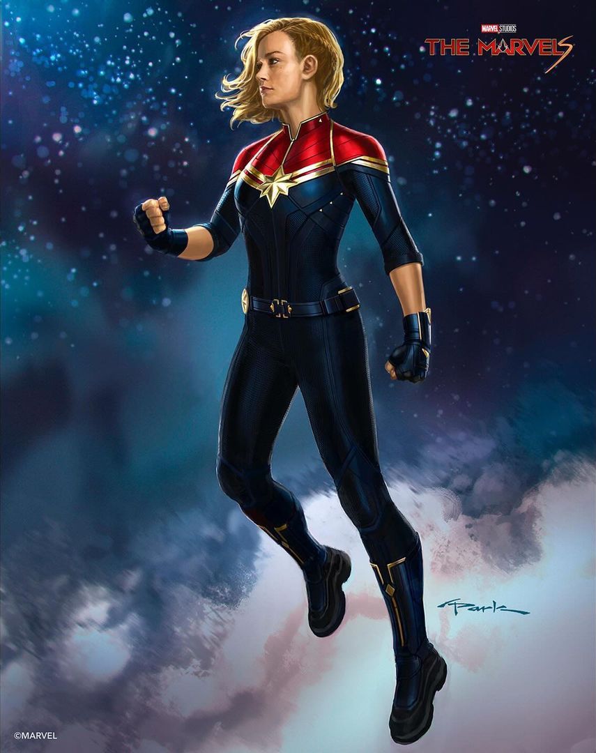 Показан изначальный костюм Капитана Марвел для сольного сиквела