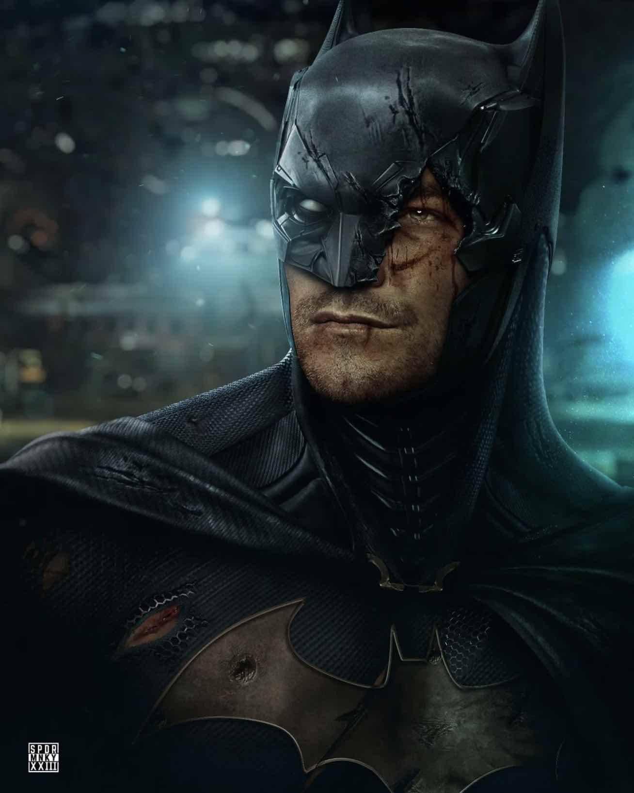 Алан Ричсон показан в роли нового Бэтмена на постере фильма «Отважный и смелый» от художника