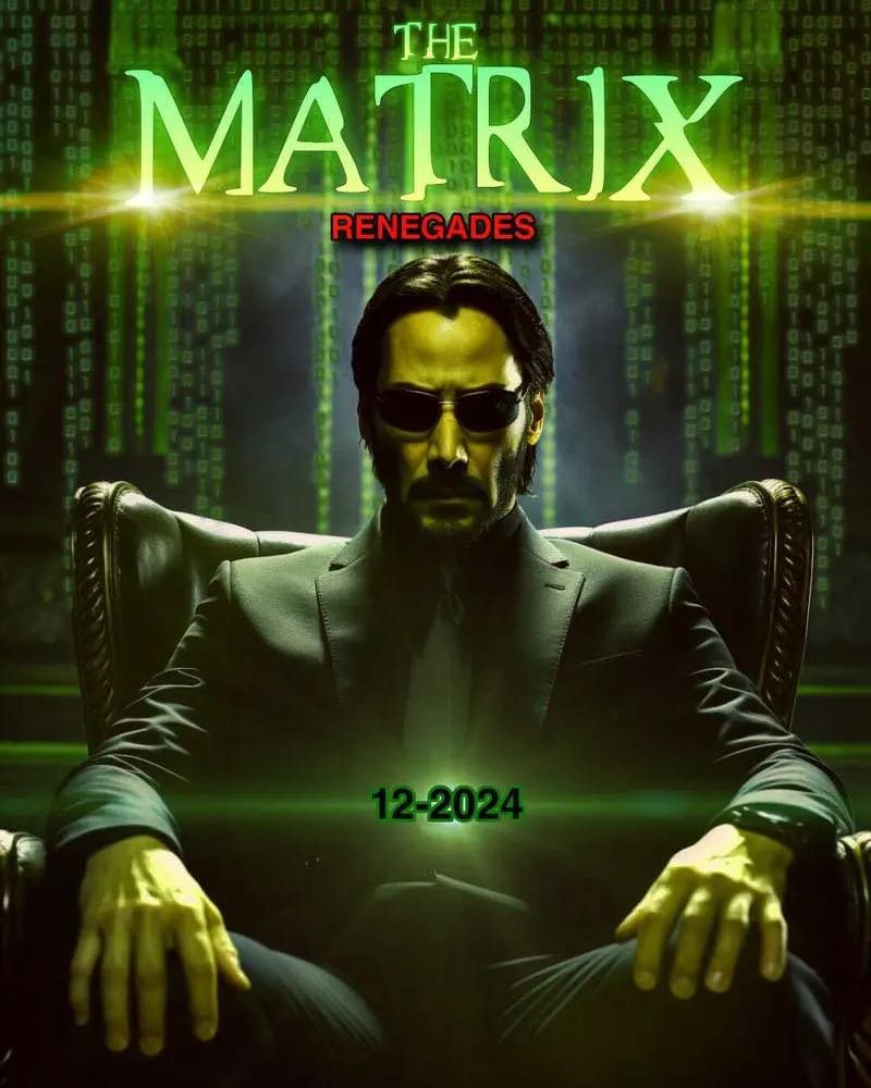 Фильм «Матрица 5: Отступники» правда выйдет в 2024 году? Объяснение постера с Киану Ривзом