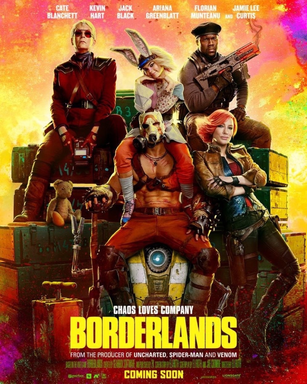 Вышли первые кадры и постер фильма Borderlands с Кейт Бланшетт и Джеком Блэком