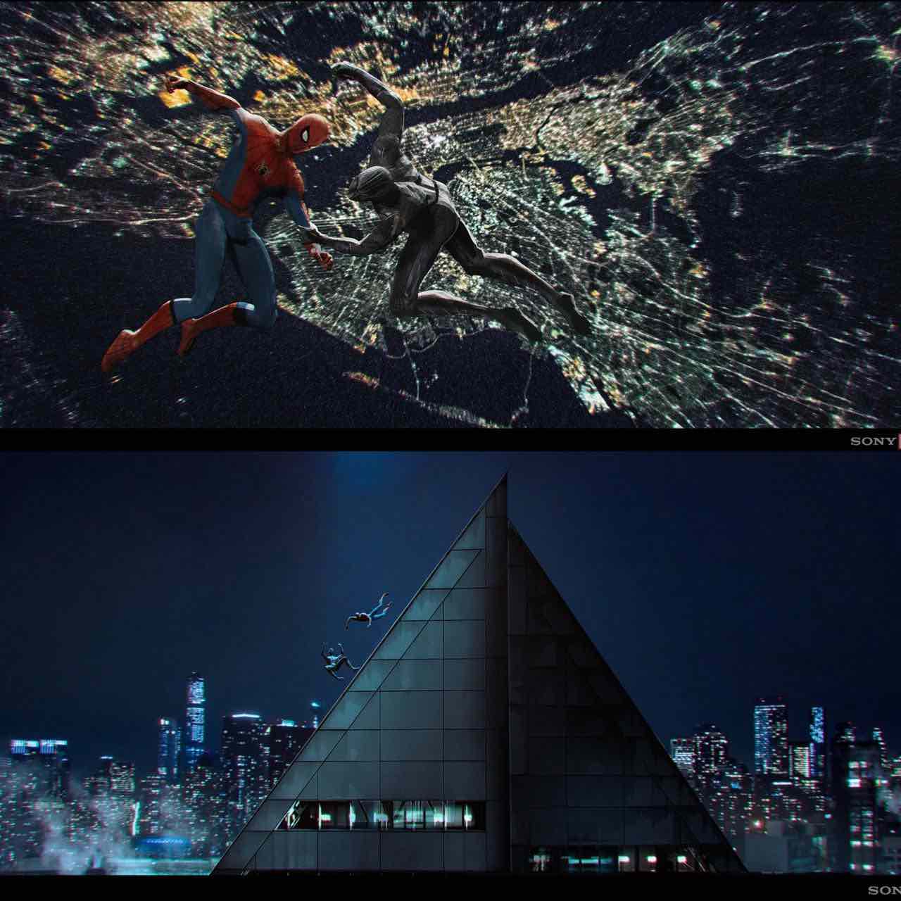 Вырезанный Человек-паук из фильма «Мадам Паутина» показан на изображениях