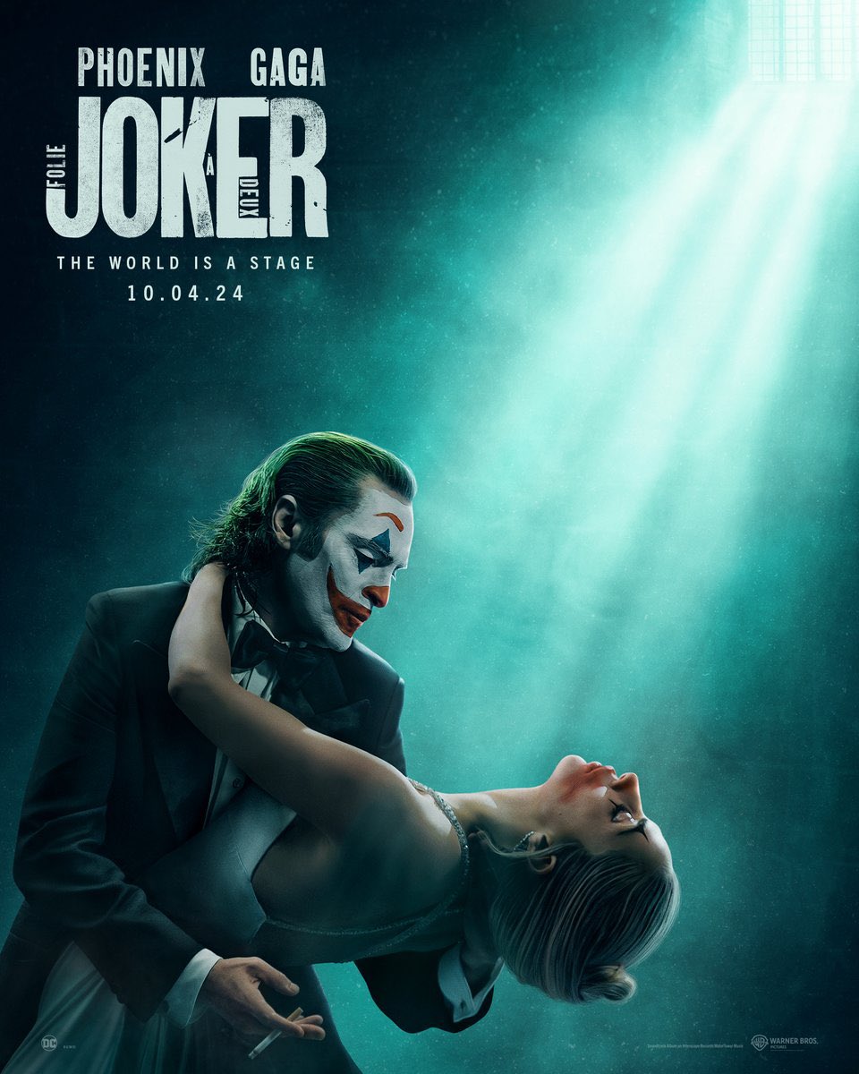 Вышел первый постер фильма «Джокер 2: Безумие на двоих» с Артуром Флеком и Харли Квинн