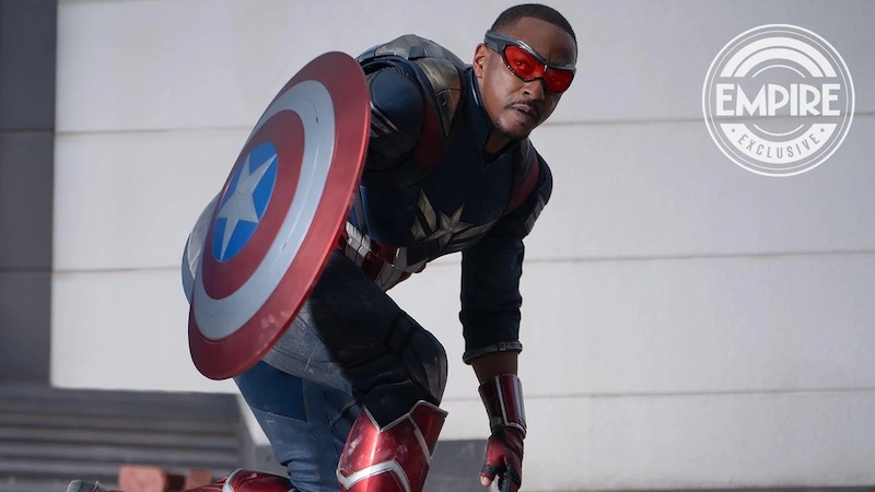 Обновленный костюм нового Капитана Америки в MCU на кадре фильма 2025 года
