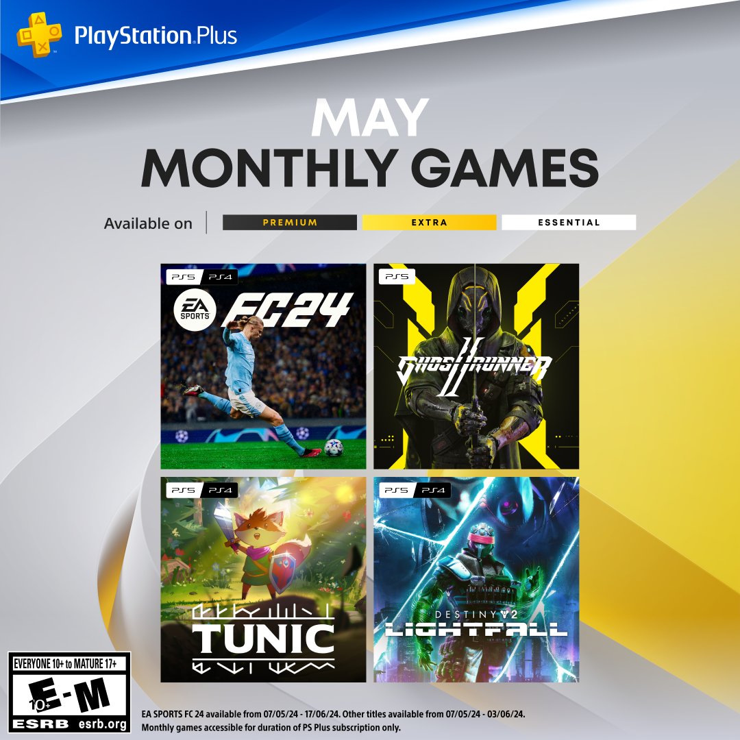 Все бесплатные игры PS Plus за май 2024 стали известны